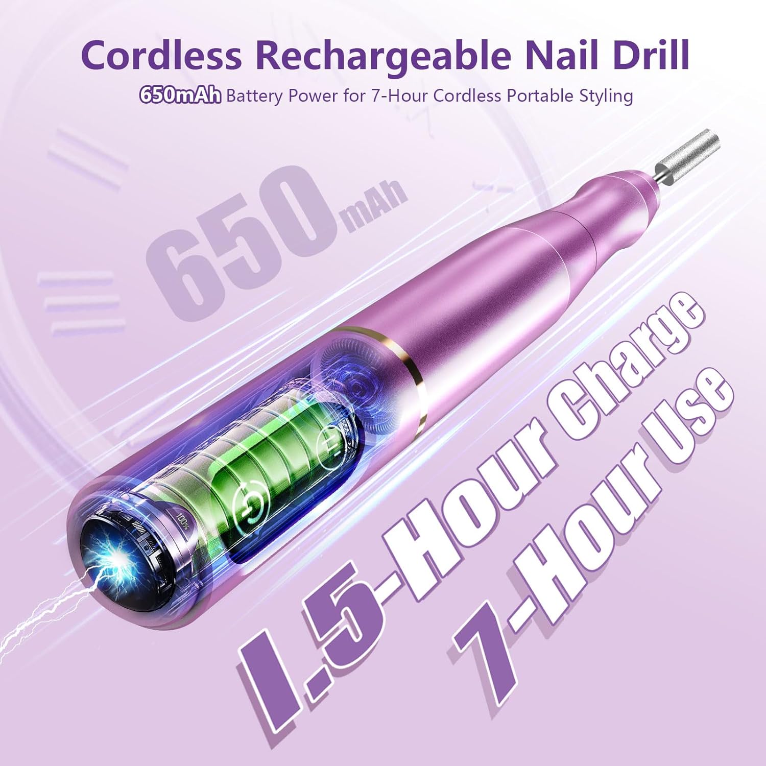 Tuobeo Cordless Nail Drill Kit