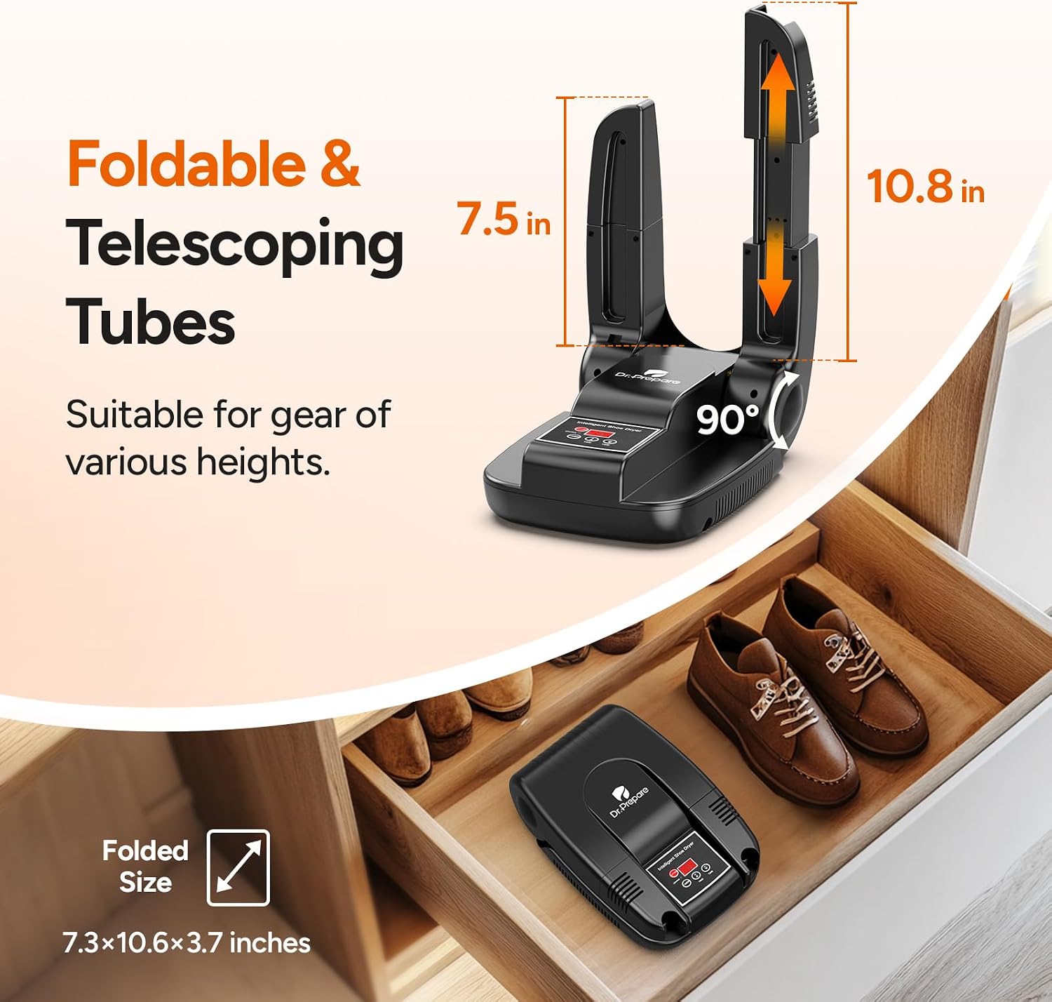 Dr.prepare Boot Dryer com Timer