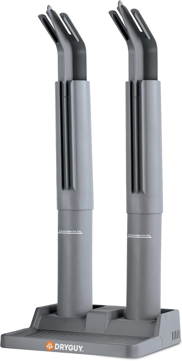 Highlights the overall design, compact footprint, and dual-port layout for drying footwear and gloves.