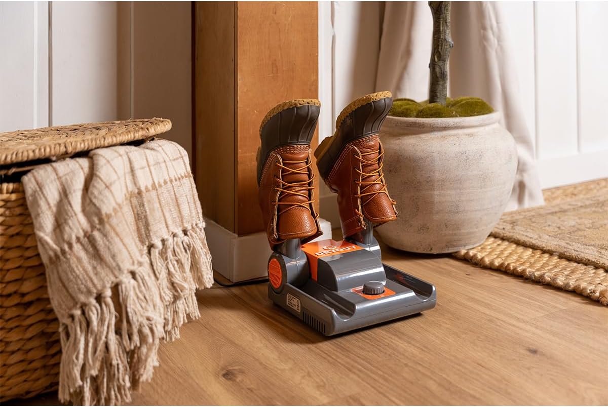 Helps communicate build quality, layout, and the simple top-load design that makes the dryer easy to use and store.