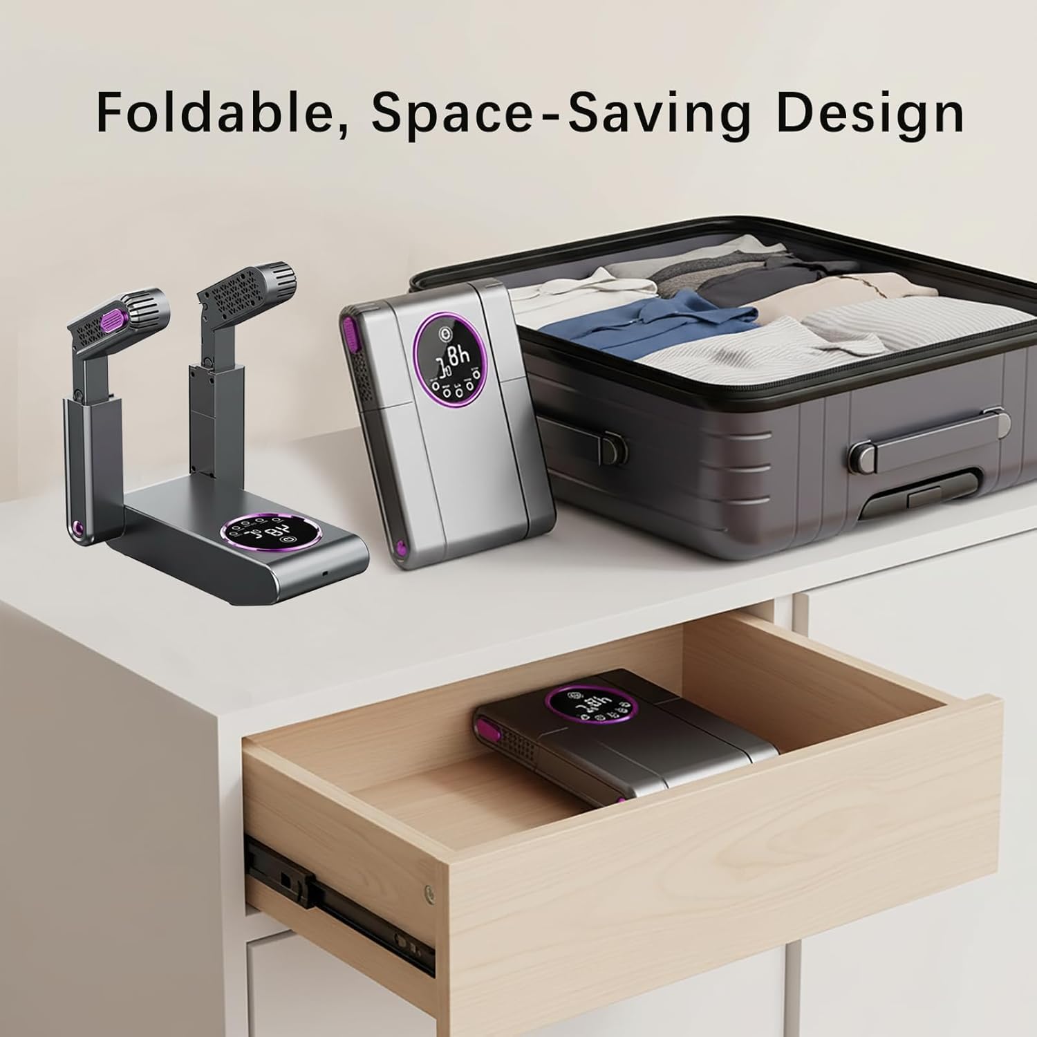 Helps explain smart touch control, timer options, or operating simplicity.