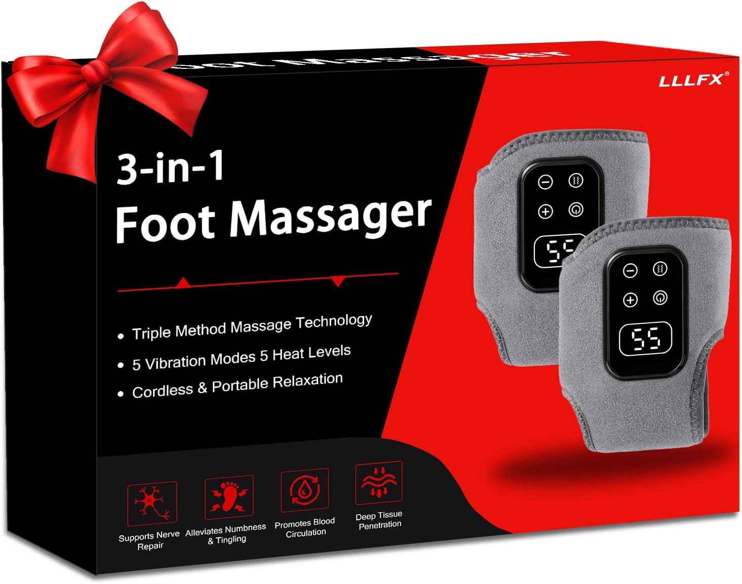 Lllfx 3-In-1 Foot Massager