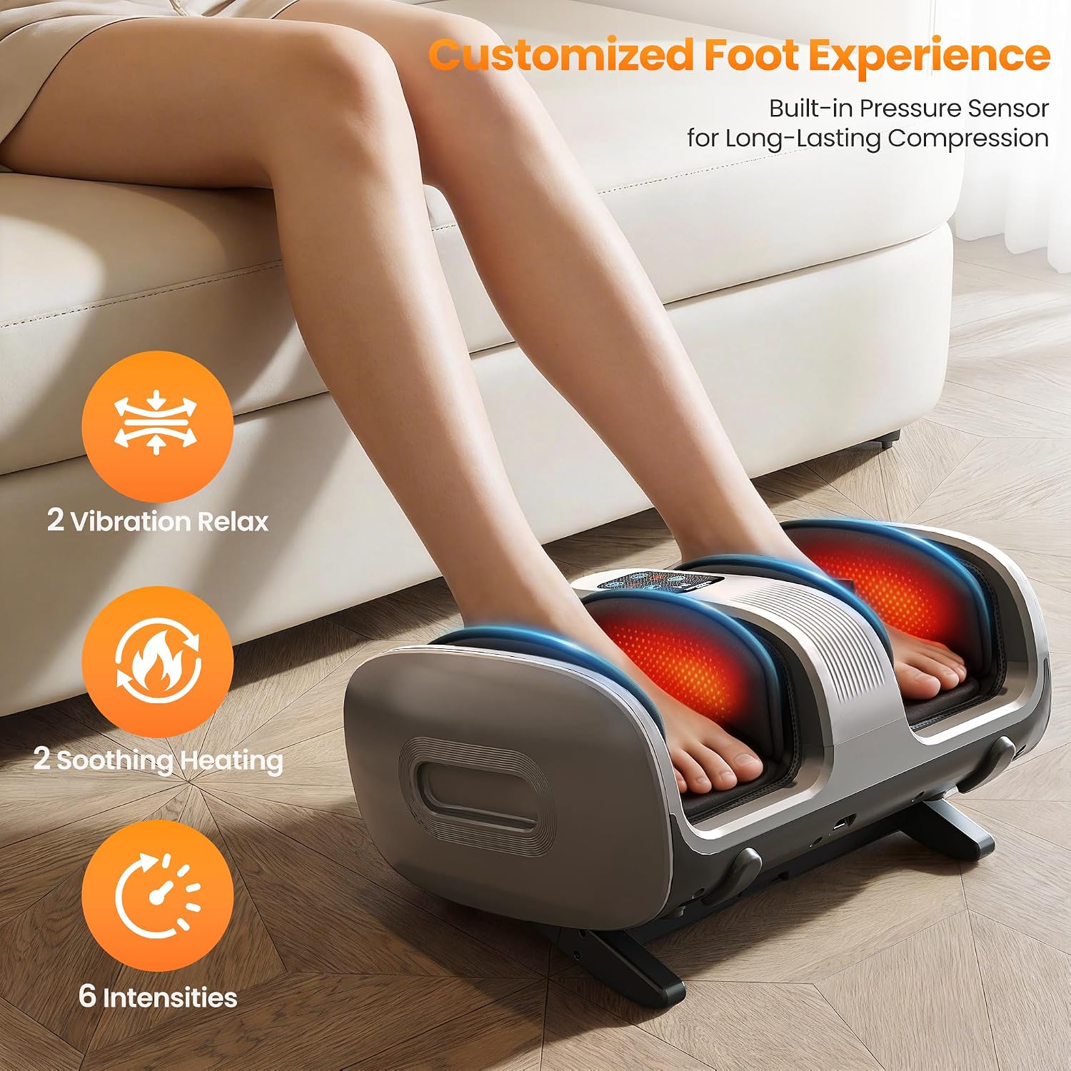 Helps explain customization options such as modes, intensity, vibration, temperature, and timer controls.