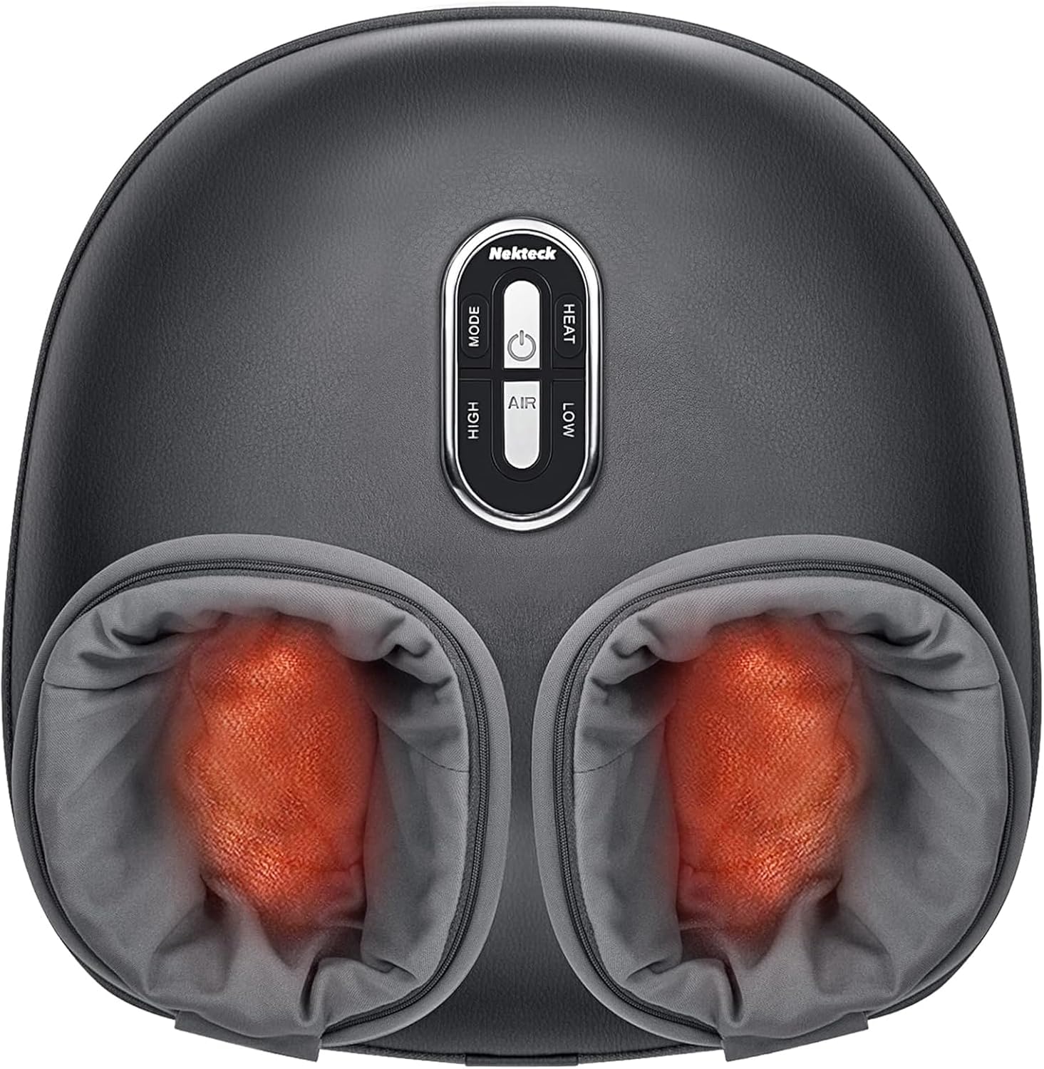 Overall design, size, and the fact that it is a dedicated electric foot massager with a premium, giftable look.