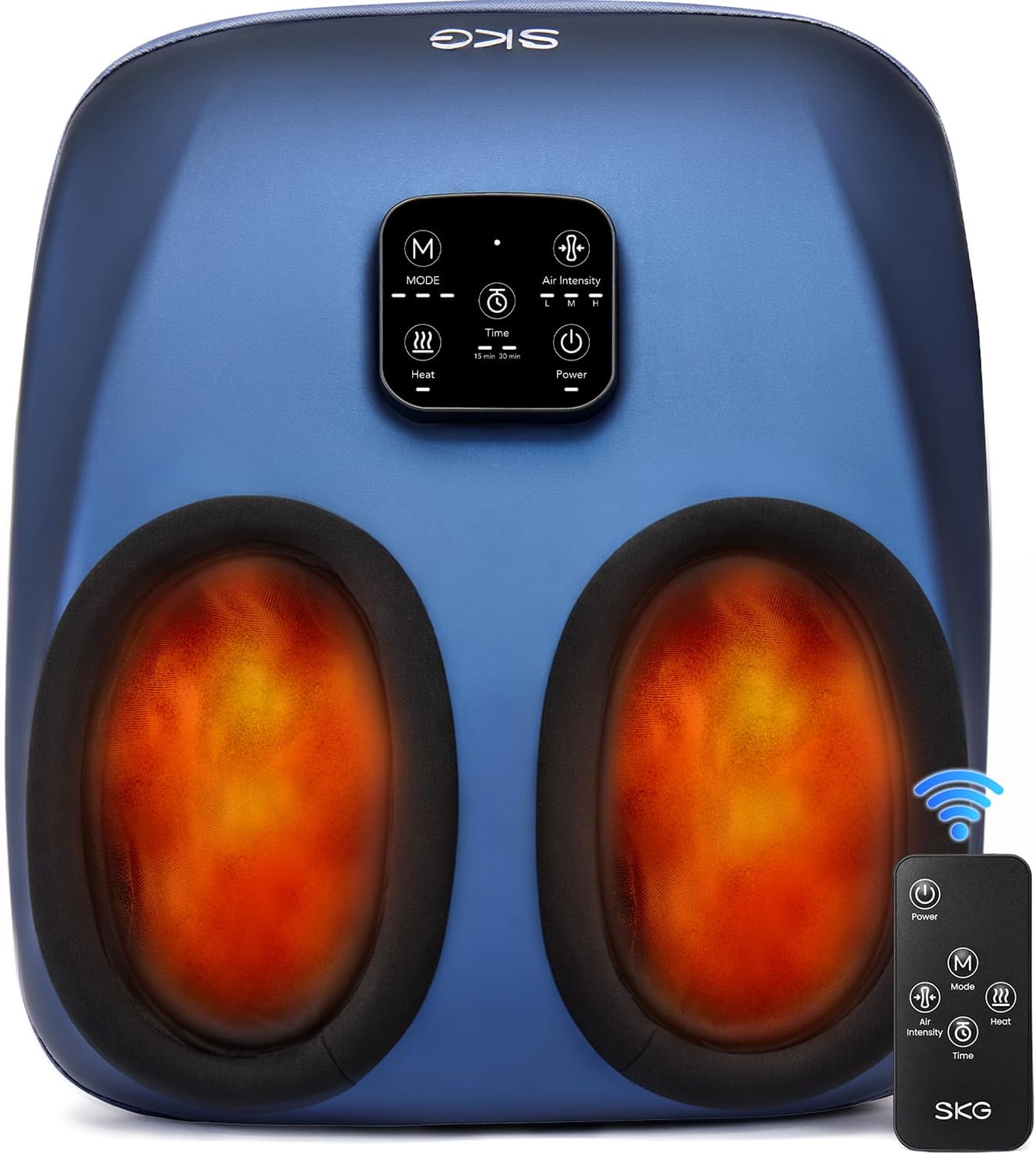 Overall design, size, and first-impression positioning as a premium at-home foot massage device.