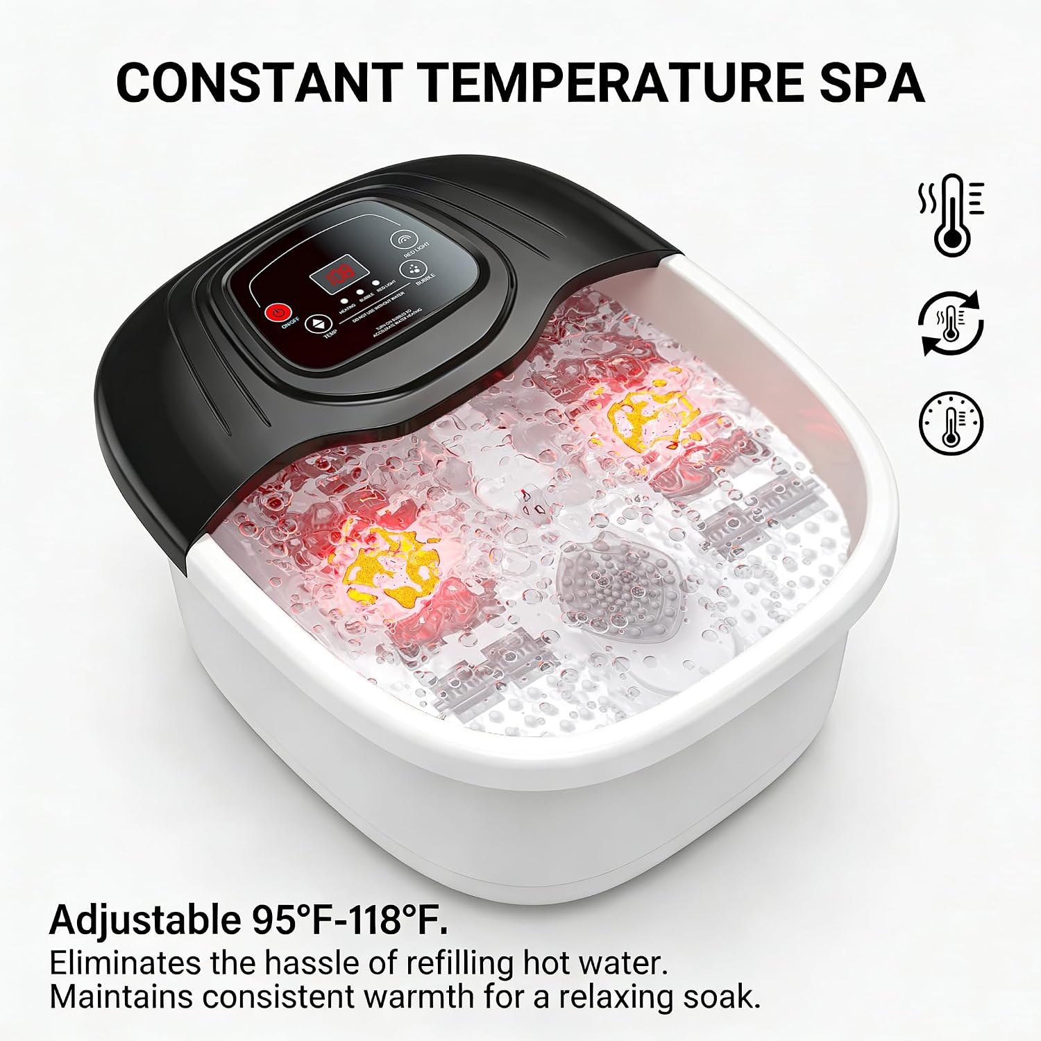 Highlights the functional controls and the multi-mode feature set.