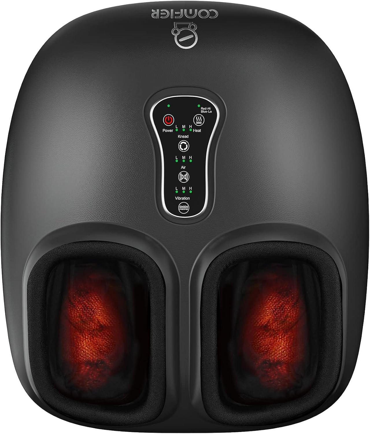 Overall design, premium look, and the fact that this is a full-size electric foot massager rather than a simple foot warmer.