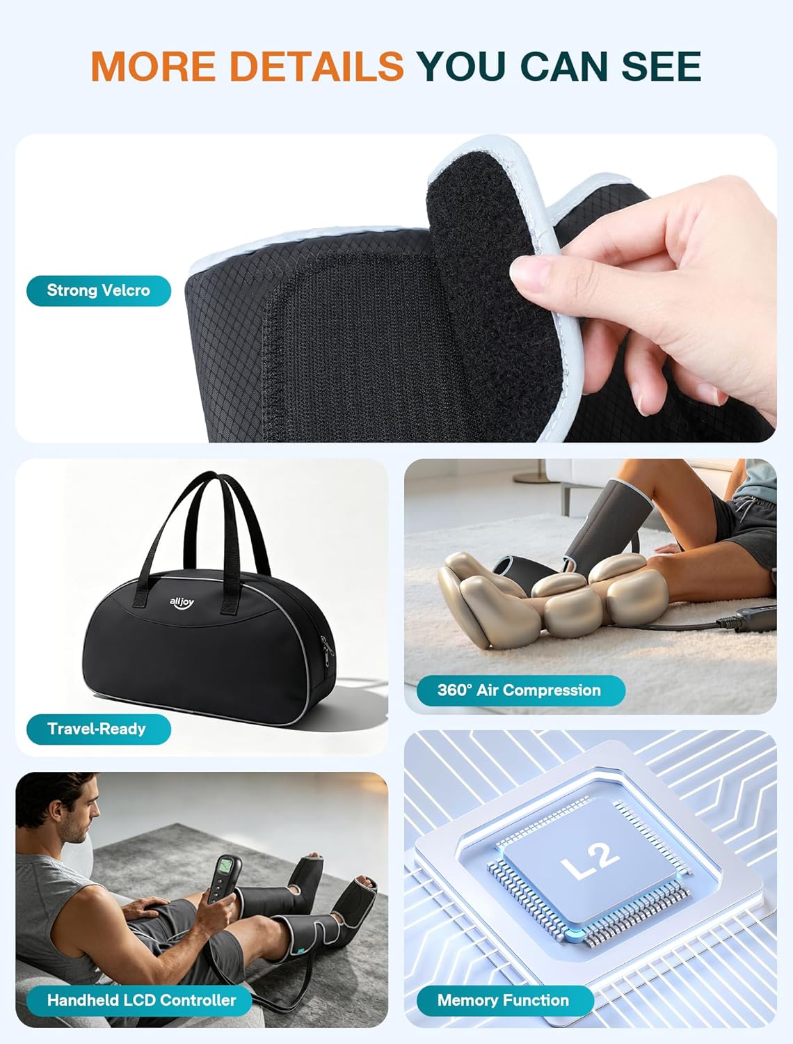 Alljoy Leg Massager With Heat And Compression