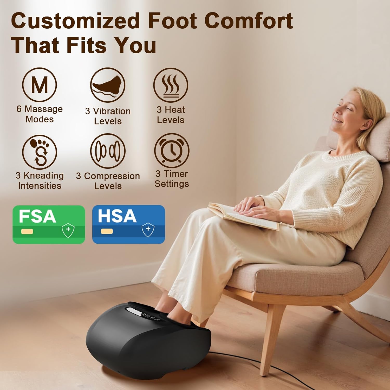 Jzbrain Foot Massager With Heat