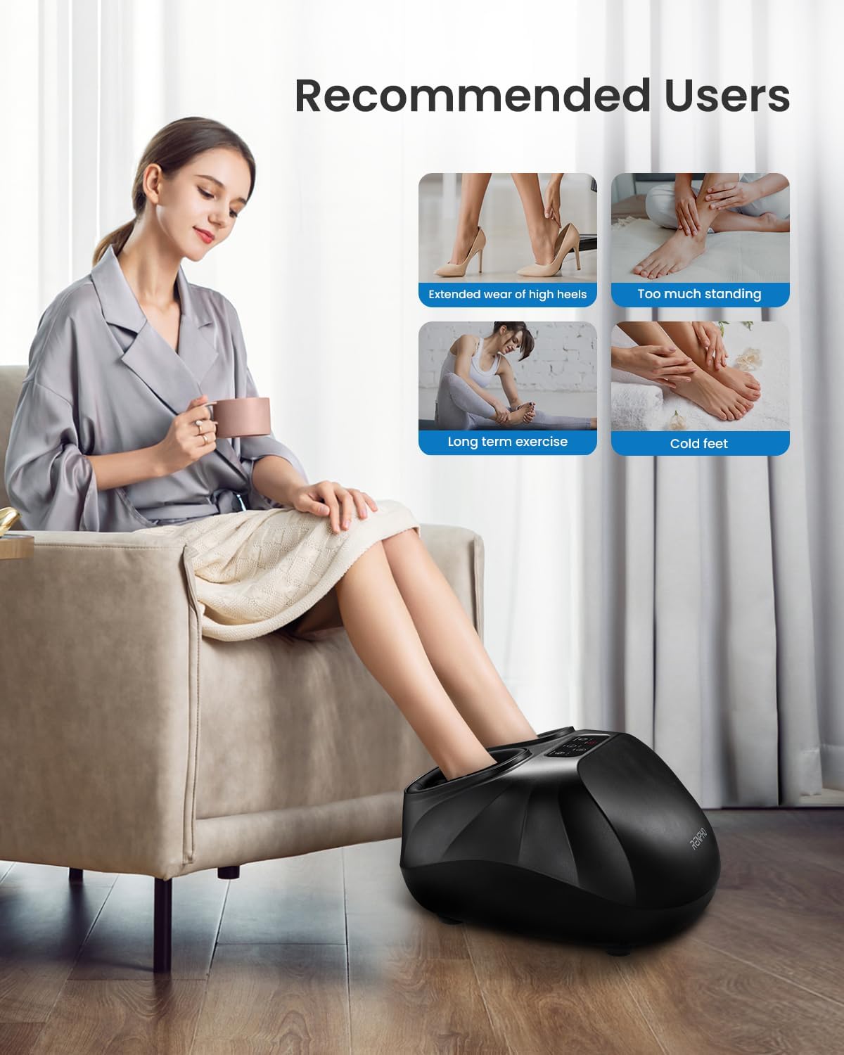 Renpho Foot Massager com Aquecimento