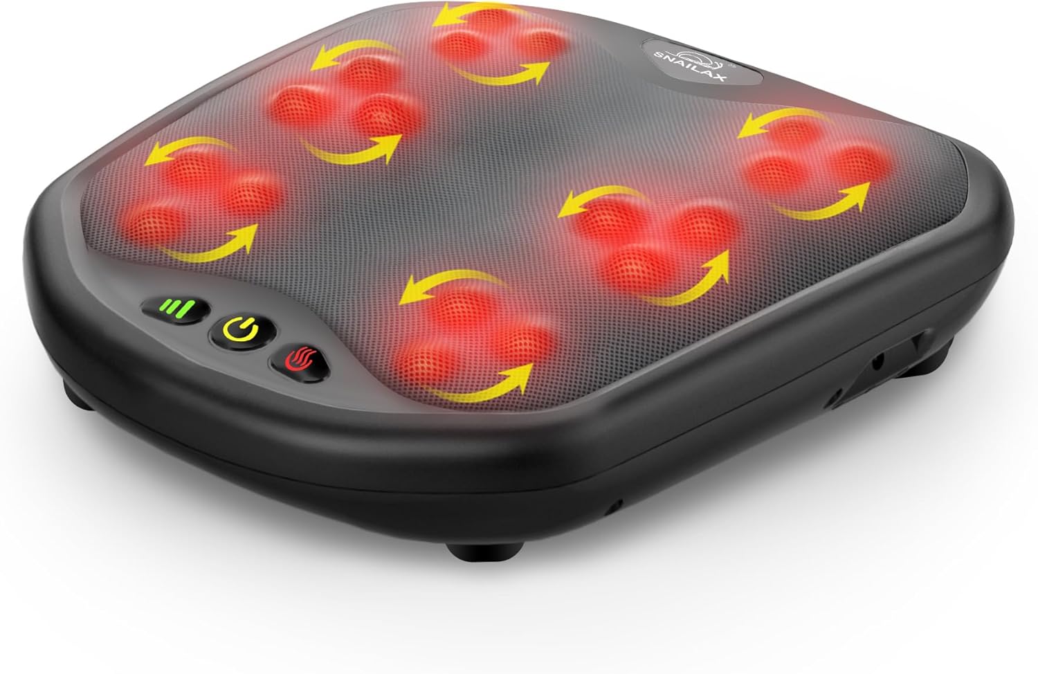 Overall form factor, portability, and the main product identity as a heated shiatsu foot massager.