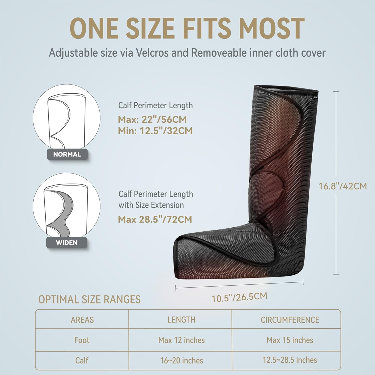 Fit King Air Compression Leg Massager With Heat