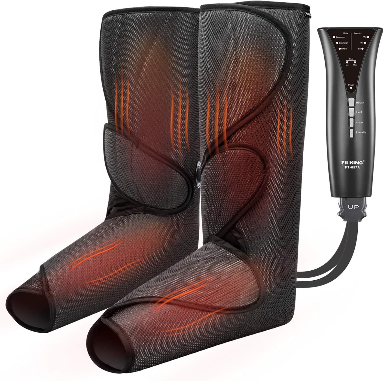 Introduces the overall product, form factor, and the fact that it targets both legs and feet with compression.
