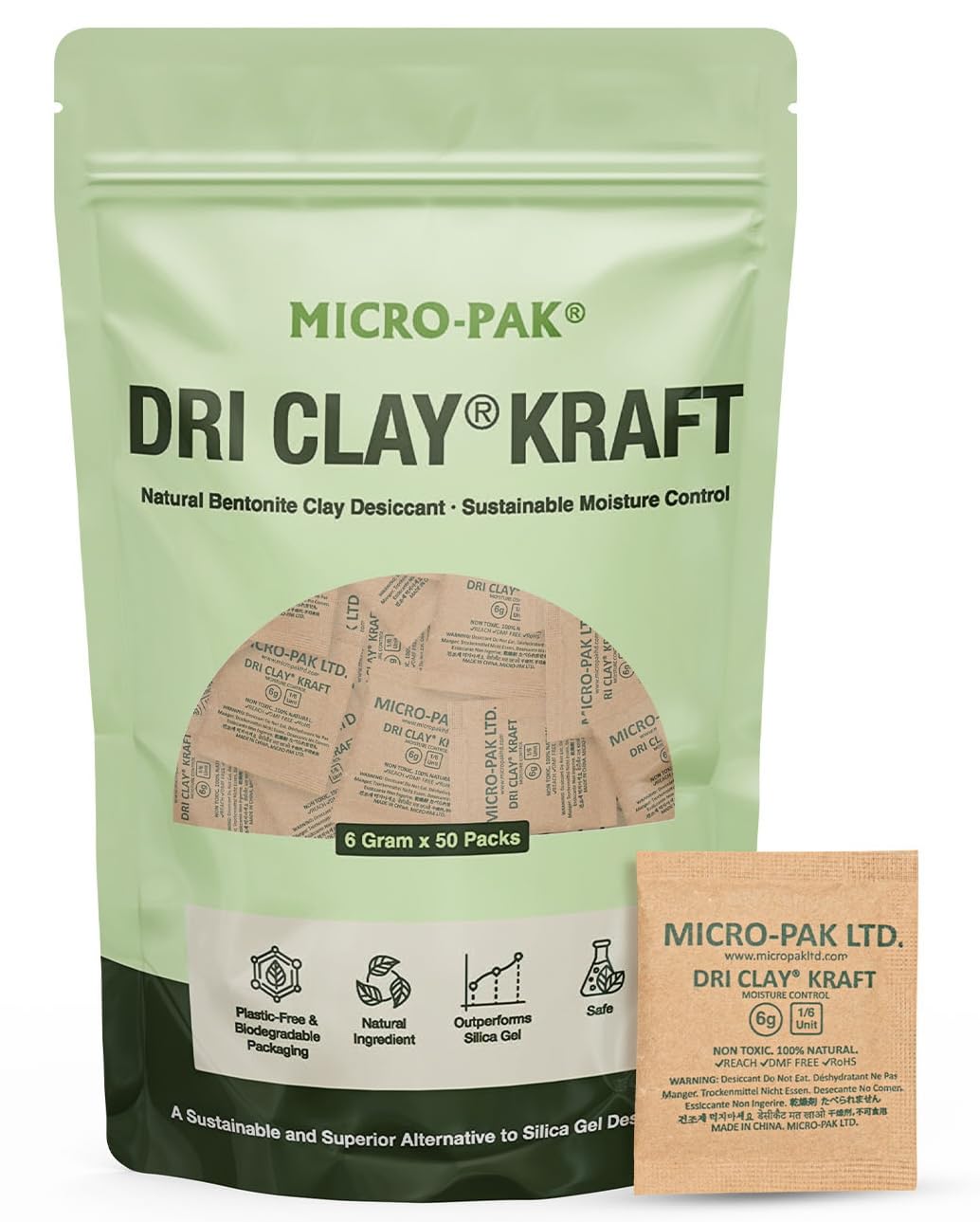This image helps communicate the product’s packaging, compact size, and eco-friendly paper-based presentation.