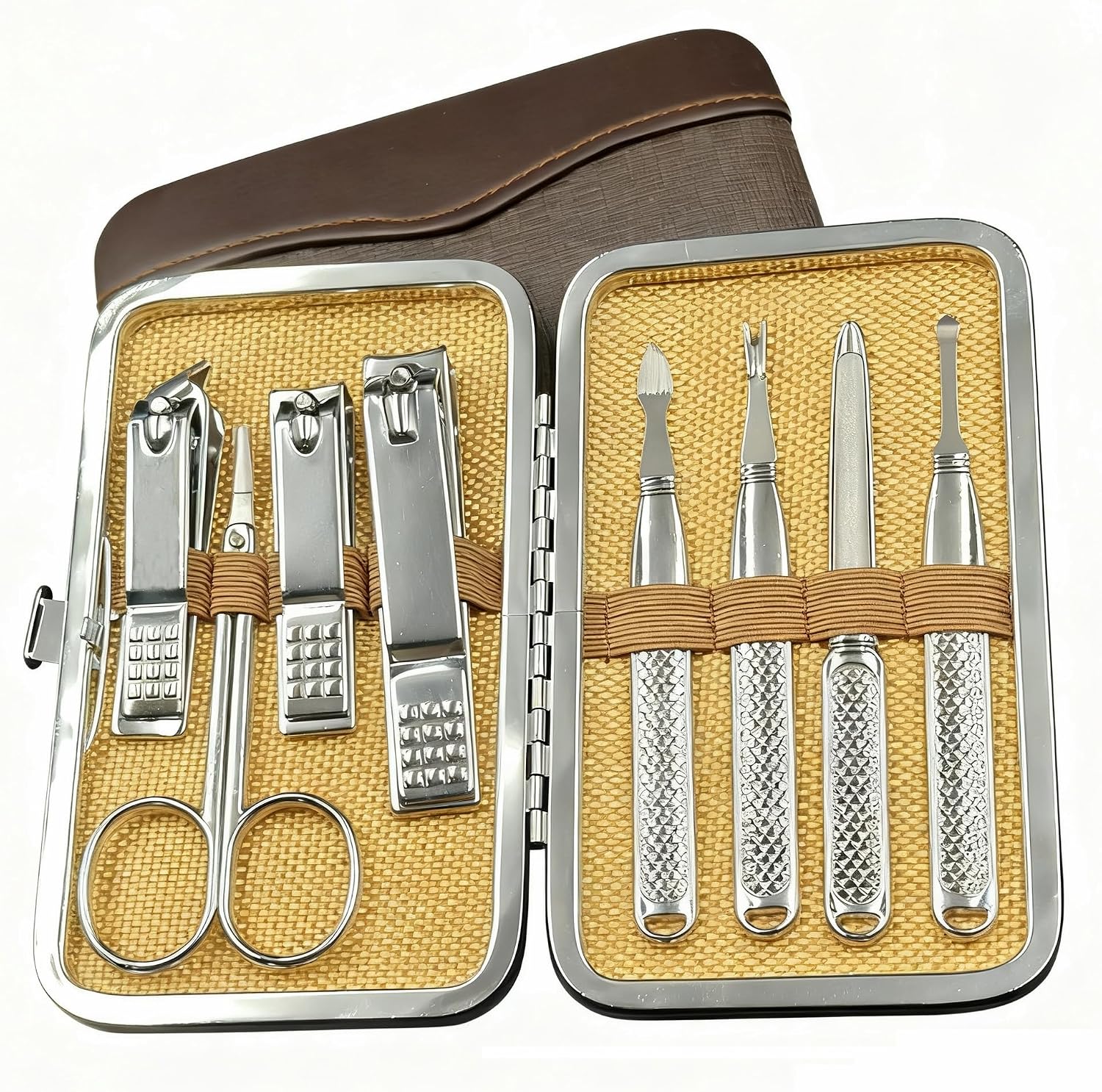 Shows the compact size, premium-looking case, and gift-ready appearance of the set.