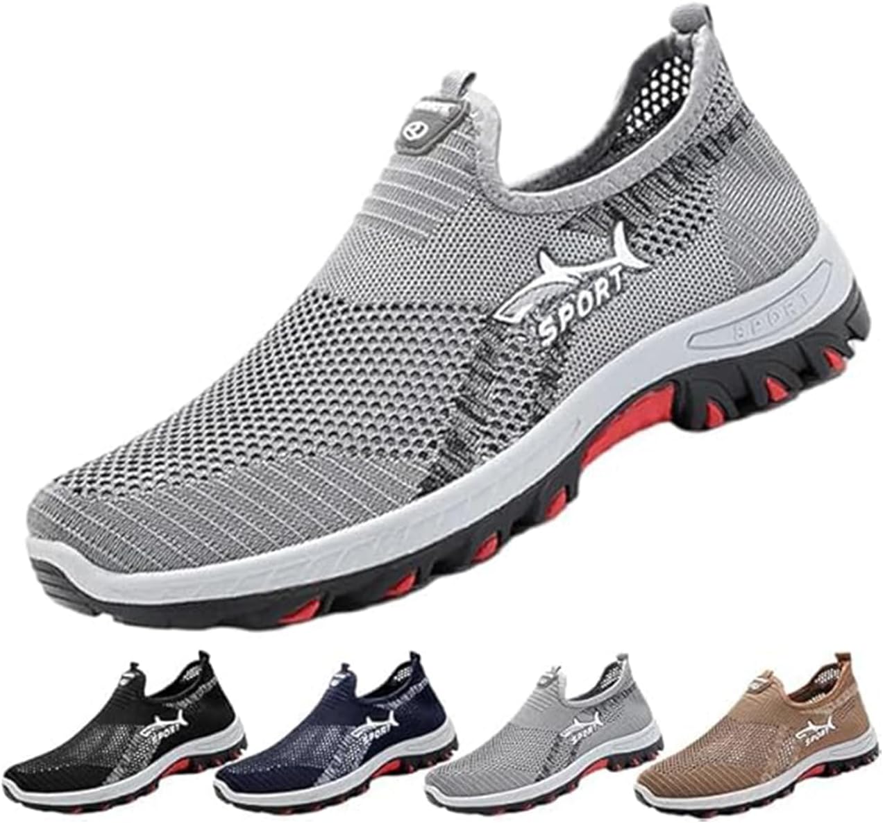 Glemall Jar-V Slip-On Walking Shoes