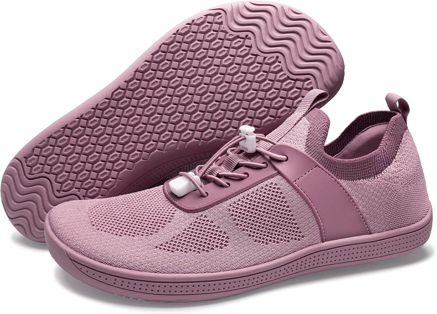 Helps readers quickly understand the shoe’s minimalist design, toe shape, and general styling.