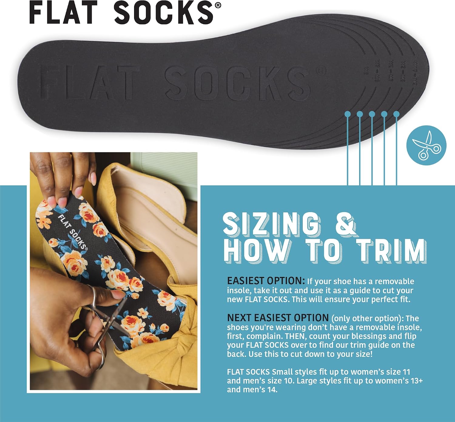 Flat Socks No-Show Shoe Liner