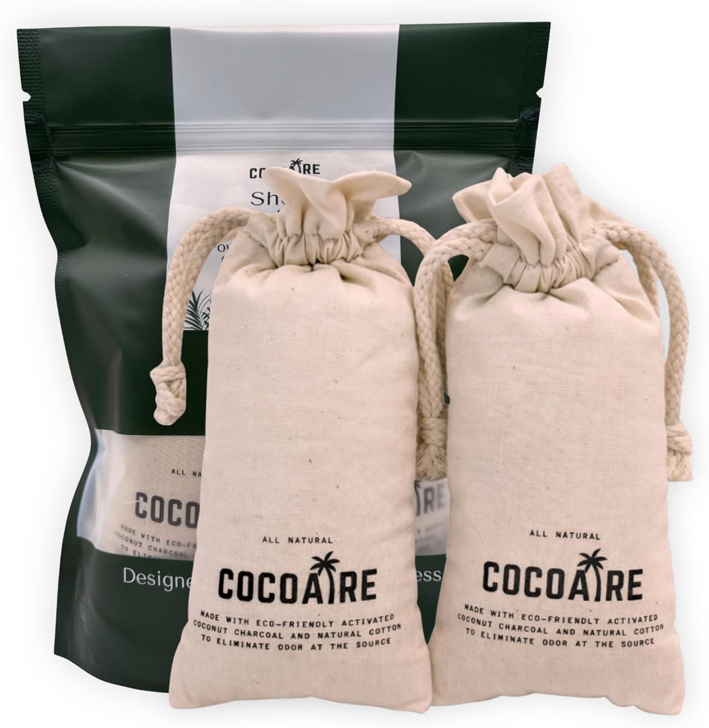 Cocoaire Shoe Deodorizer Charcoal Bags