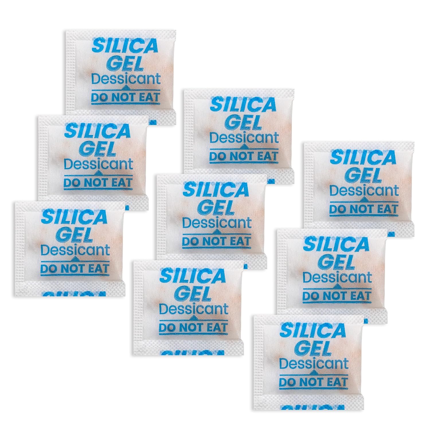 Highlights the 100-pack format, compact 1g size, and the fact that these are simple moisture-absorbing packets for everyday storage.