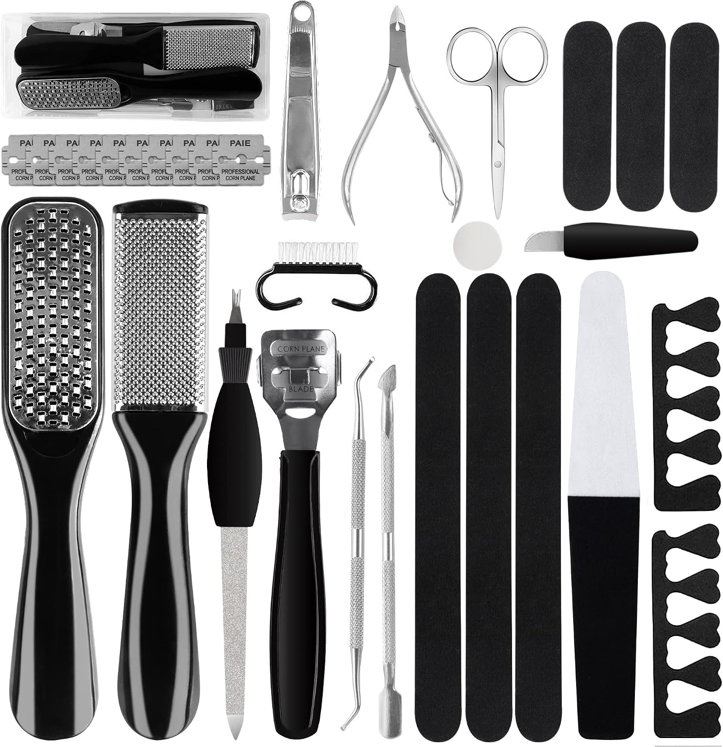 This image best communicates the kit’s breadth, packaging, and overall value proposition at a glance.