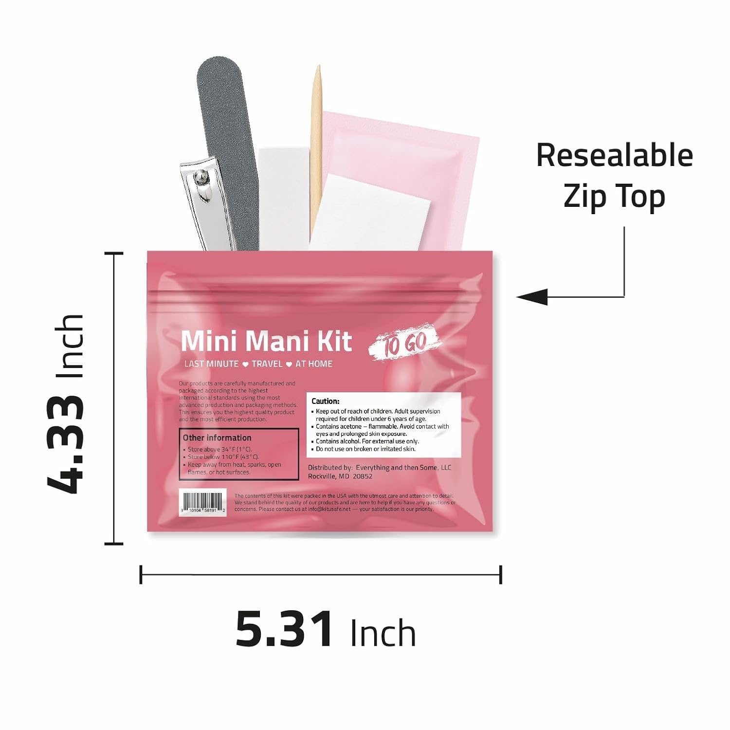 Mini Mani Kit Descartável para Manicure