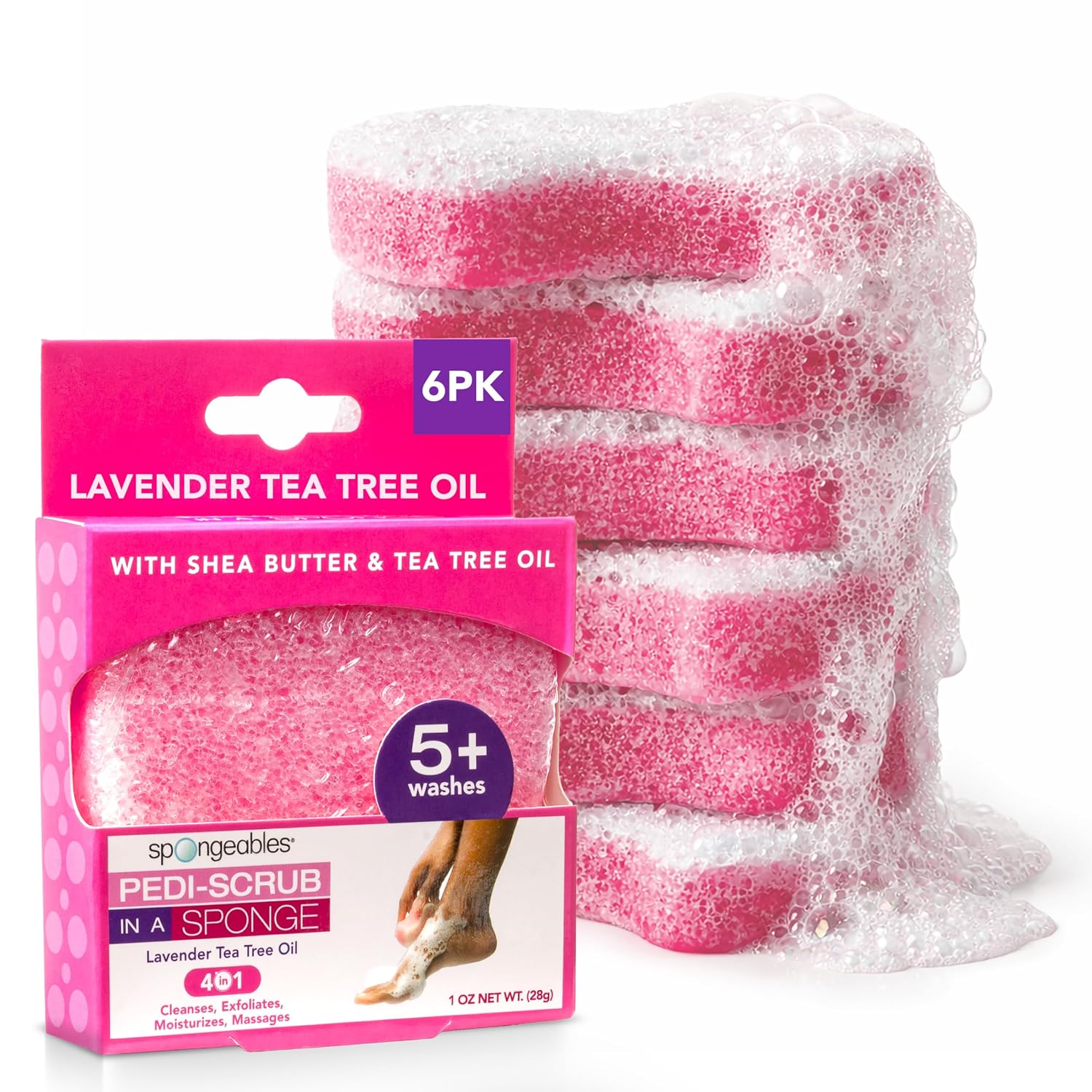 Highlights the product identity, quantity, and lavender positioning, helping shoppers immediately understand what is being sold.