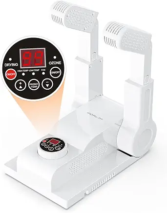 Forlim Shoe & Boot Dryer For Work Boots, 3 Temp Modes, 24H Delay, White