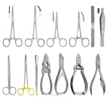 Kit de Instrumentos de Podologia 13 Peças