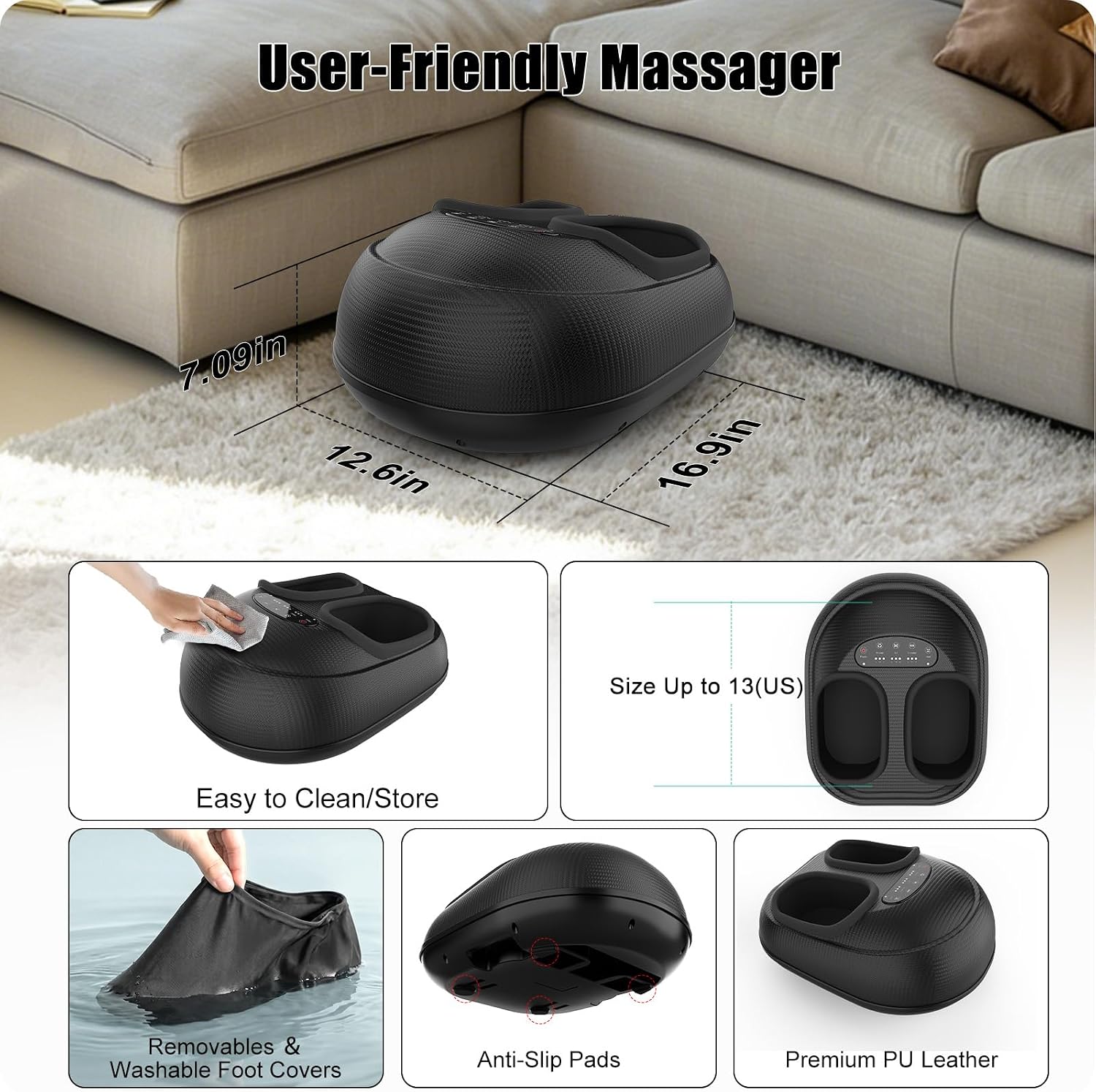 Caresky Shiatsu Foot Massager com Aquecimento