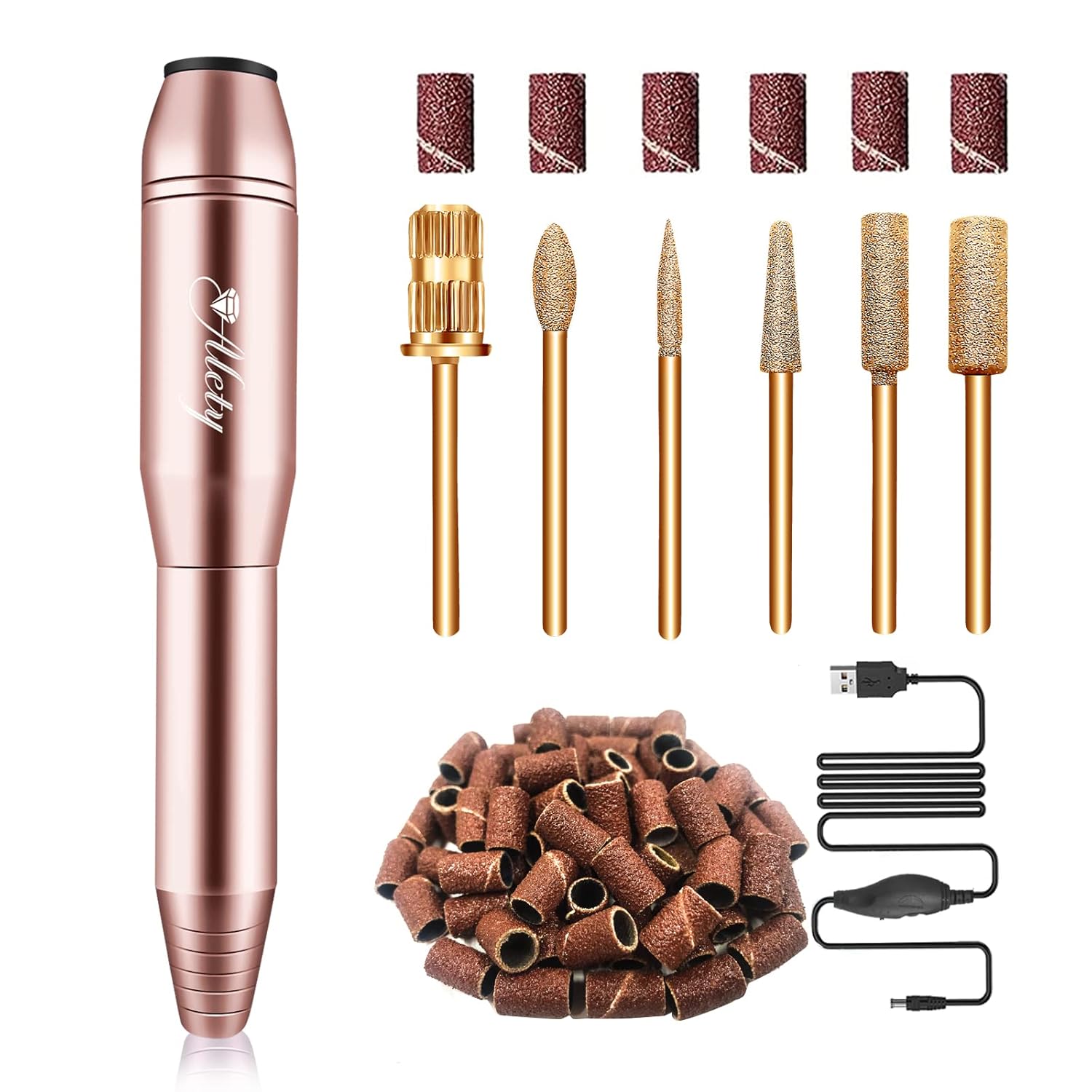 Shows the core device, included accessories, and the compact, giftable look of the kit.