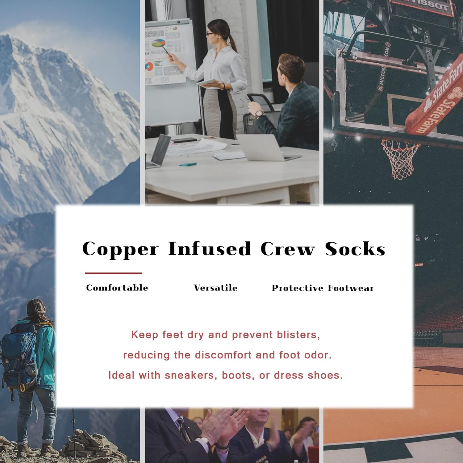 Kodal Copper Infused Crew Socks