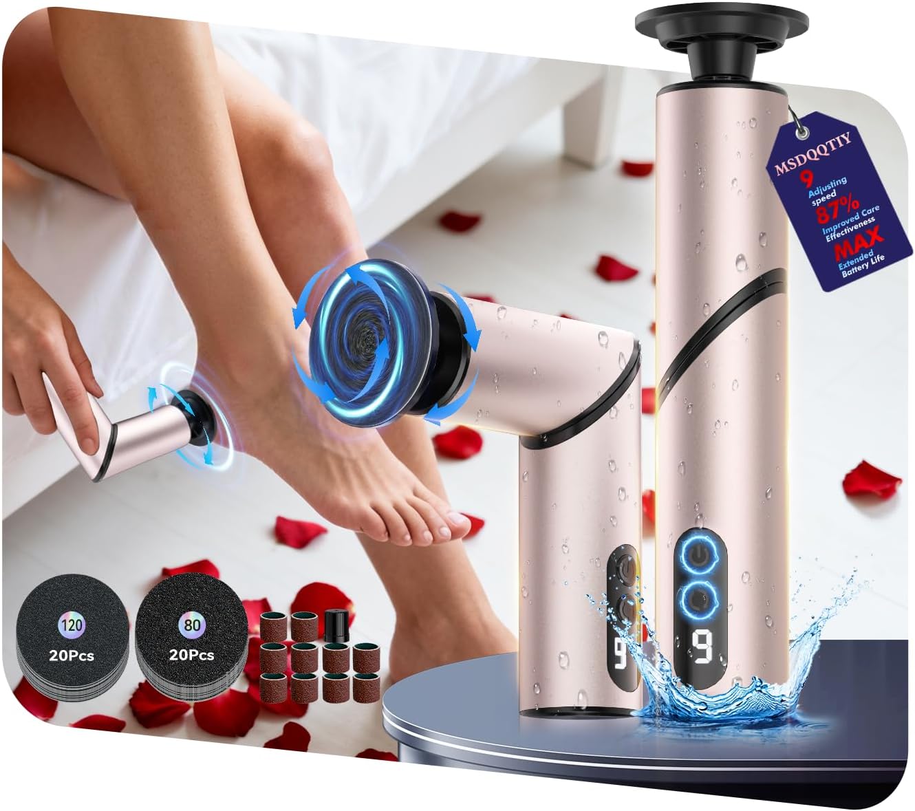 Msdqqtiy Electric Callus Remover For Feet