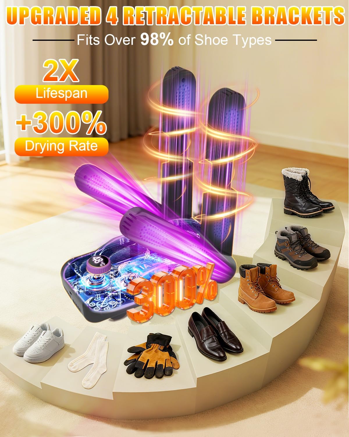 Vcnfpro Boot Shoe Dryer 500W