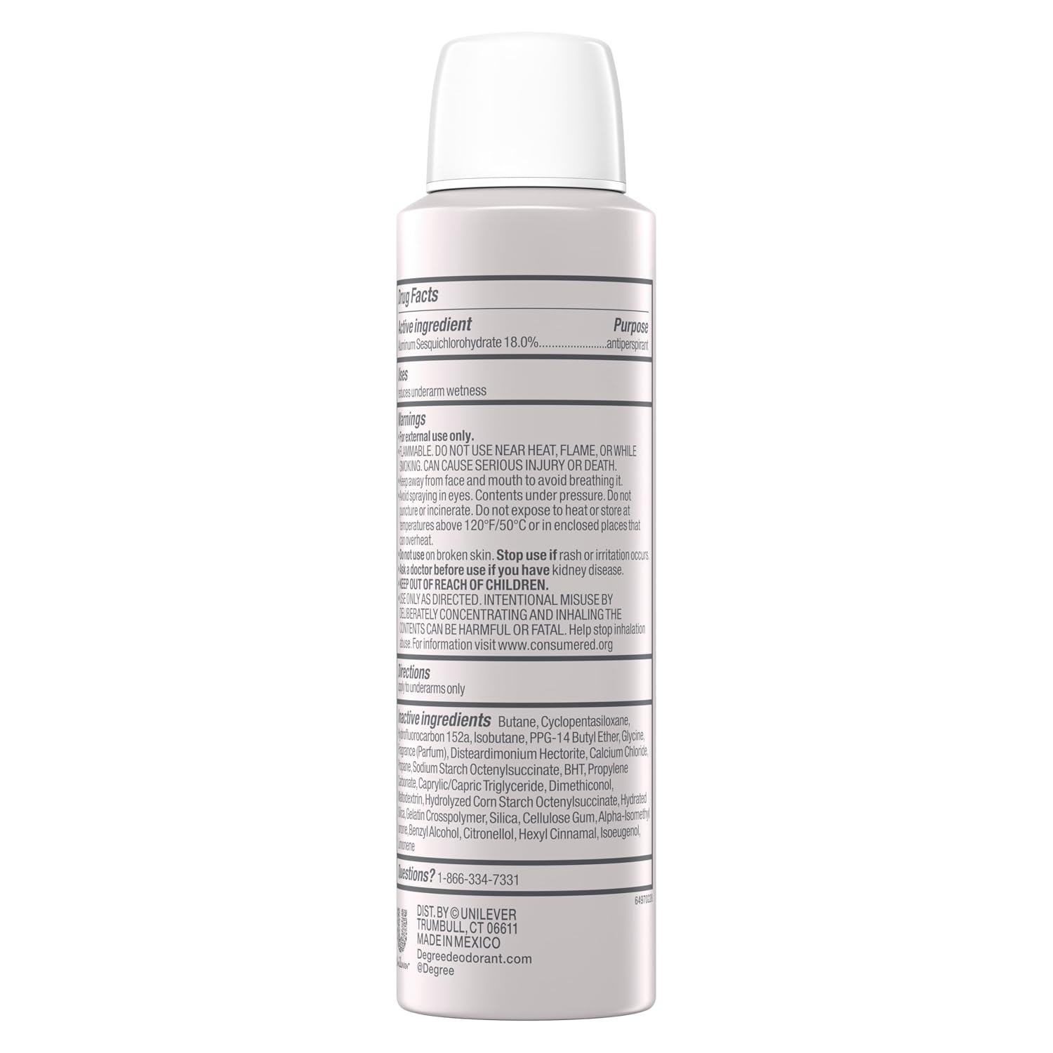Degree Clinical Ultra Dry Spray