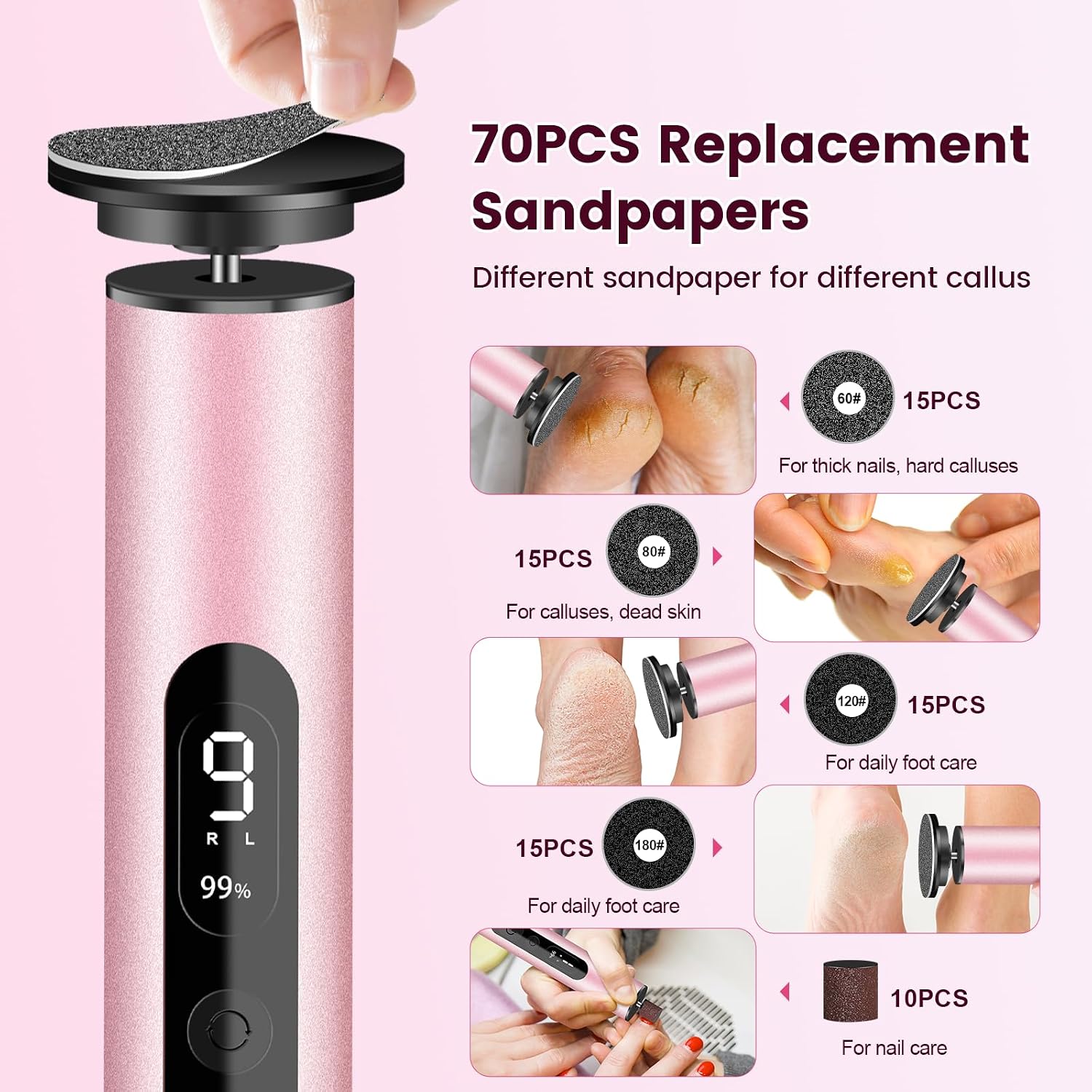 Efcrbs Electric Foot Callus Remover