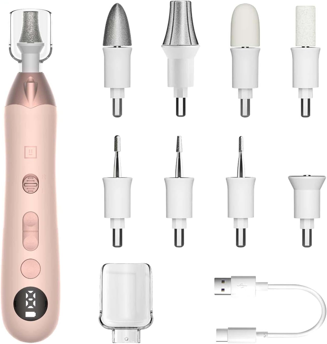 Mfish Electric Callus Remover, Pink