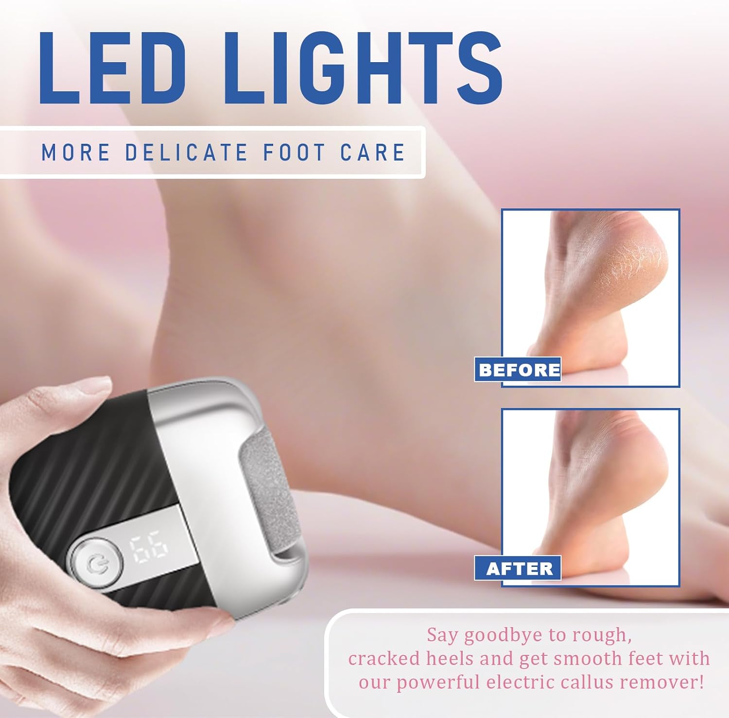 Lqt Electric Foot File com LED