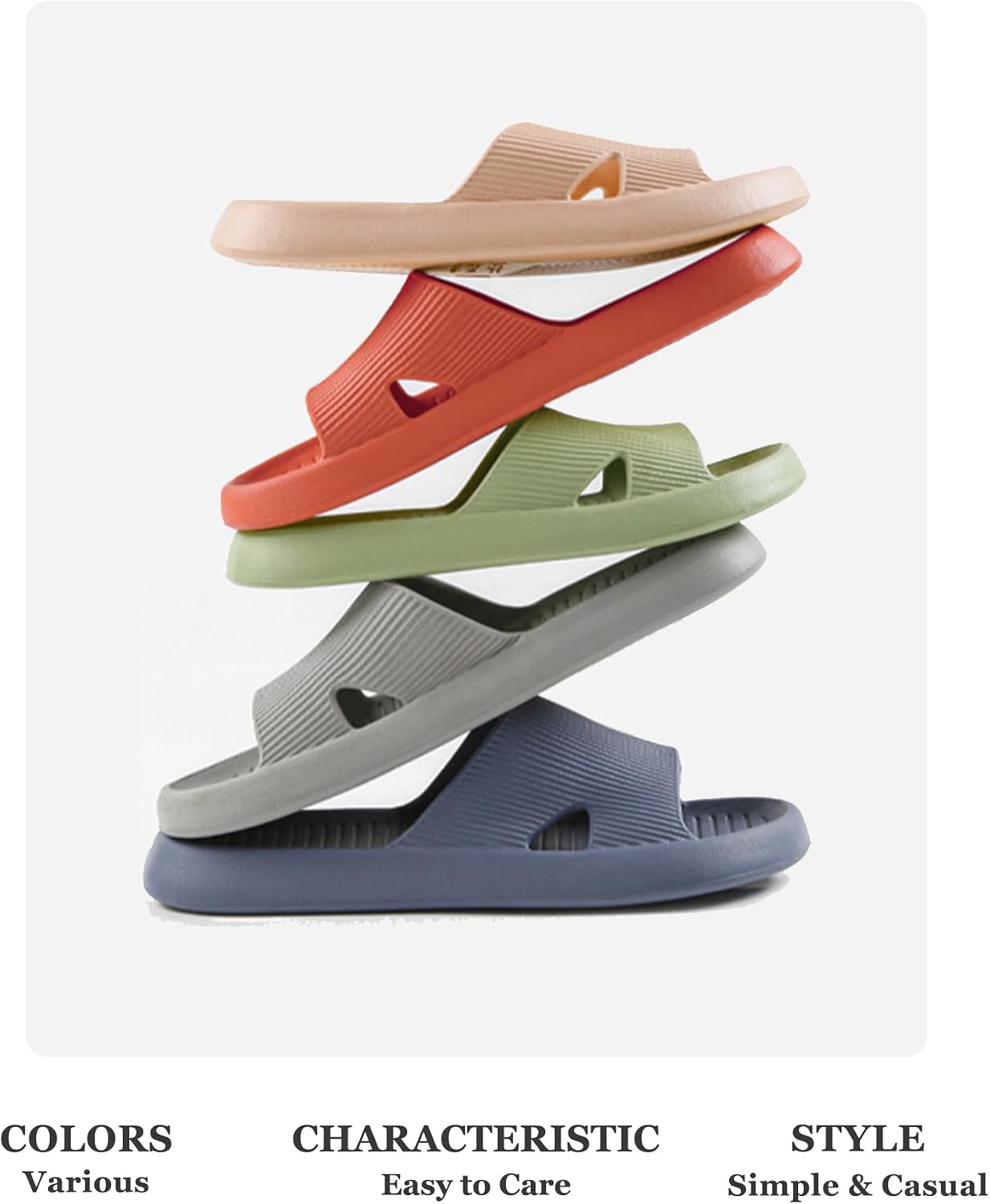 Anmerl Shower Shoes Non-Slip Slides