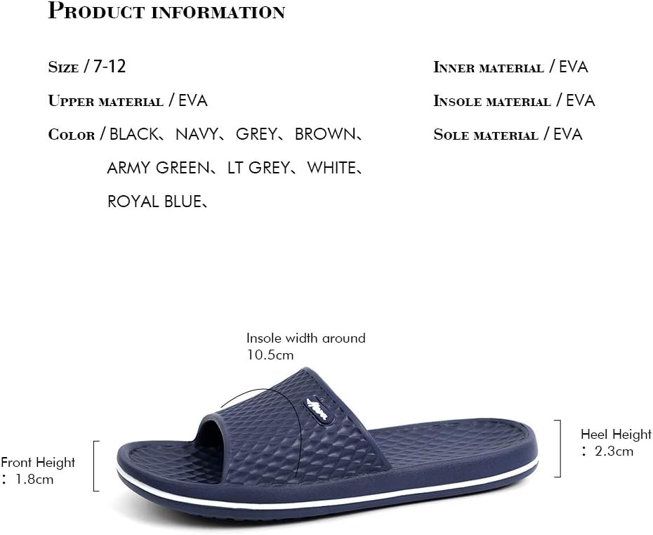 Funkymonkey Men's Shower Slides