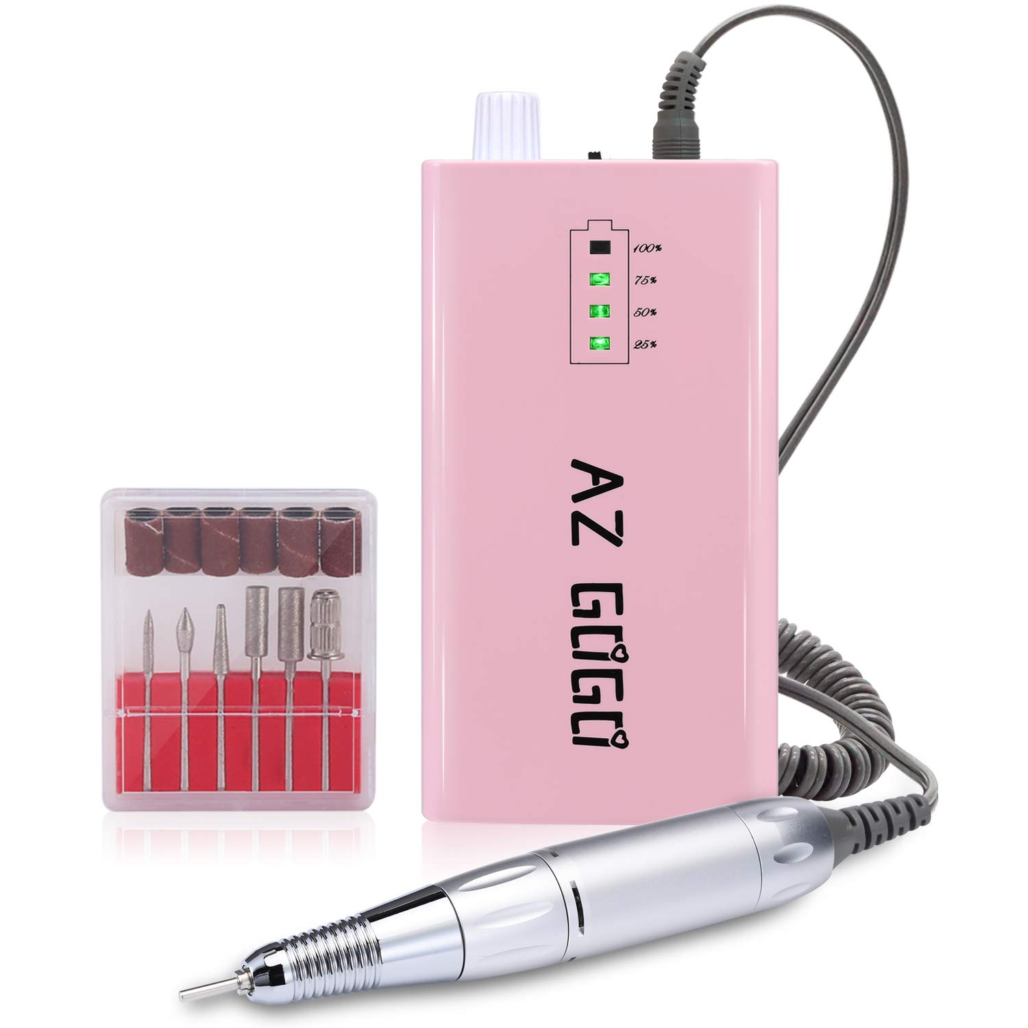 Overall design, pink color, compact cordless form factor, and first-impression appeal.