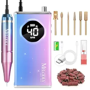 Melodly Kit de Lixa Elétrica 40000 Rpm