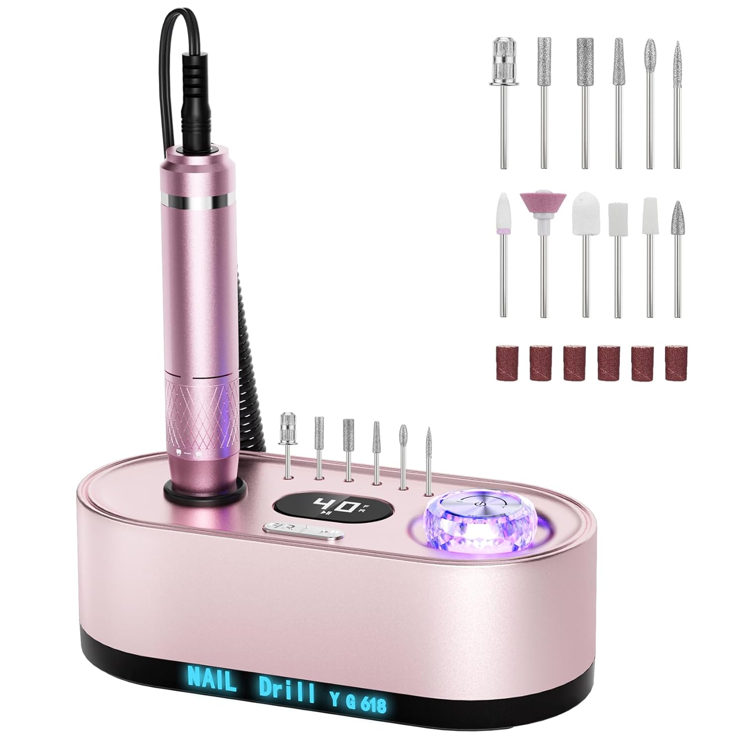 Josgloi 40000Rpm Electric Nail Drill Kit