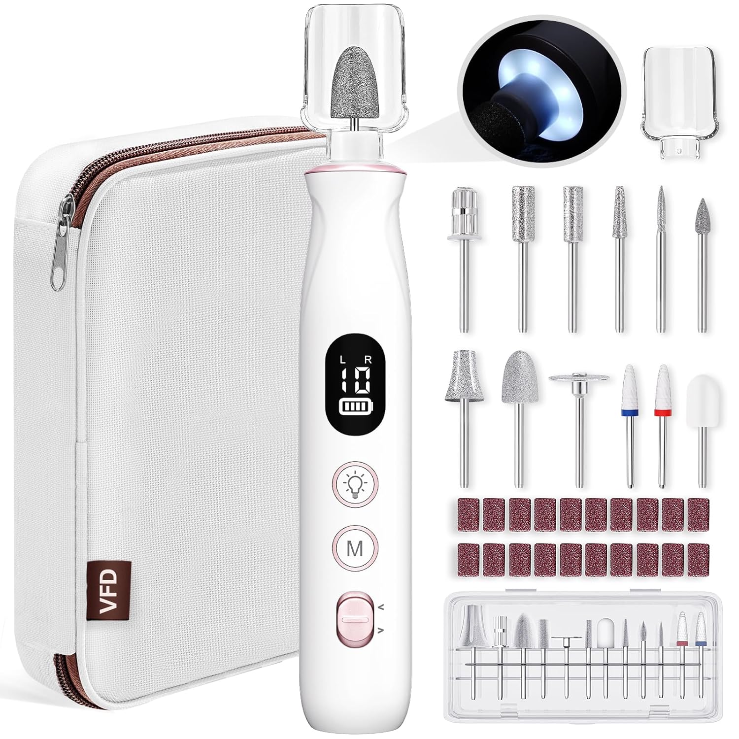 Highlights the overall kit, colorway, and cordless design, making it ideal for first-impression and packaging/value perception.