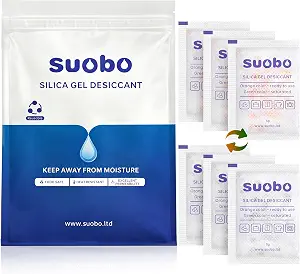 Silica Gel Packets, 5 Gram 60 Packs Moisture Absorbers For Food Grade, Desiccant Packs For Storage With Color Indicating, Rechargeable Silica Packets For Food Storage, Shoe Boxes, 3D Filaments, Safes