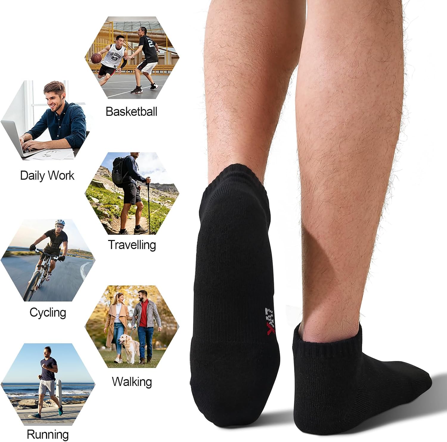 Lwk Men's Bamboo Ankle Socks