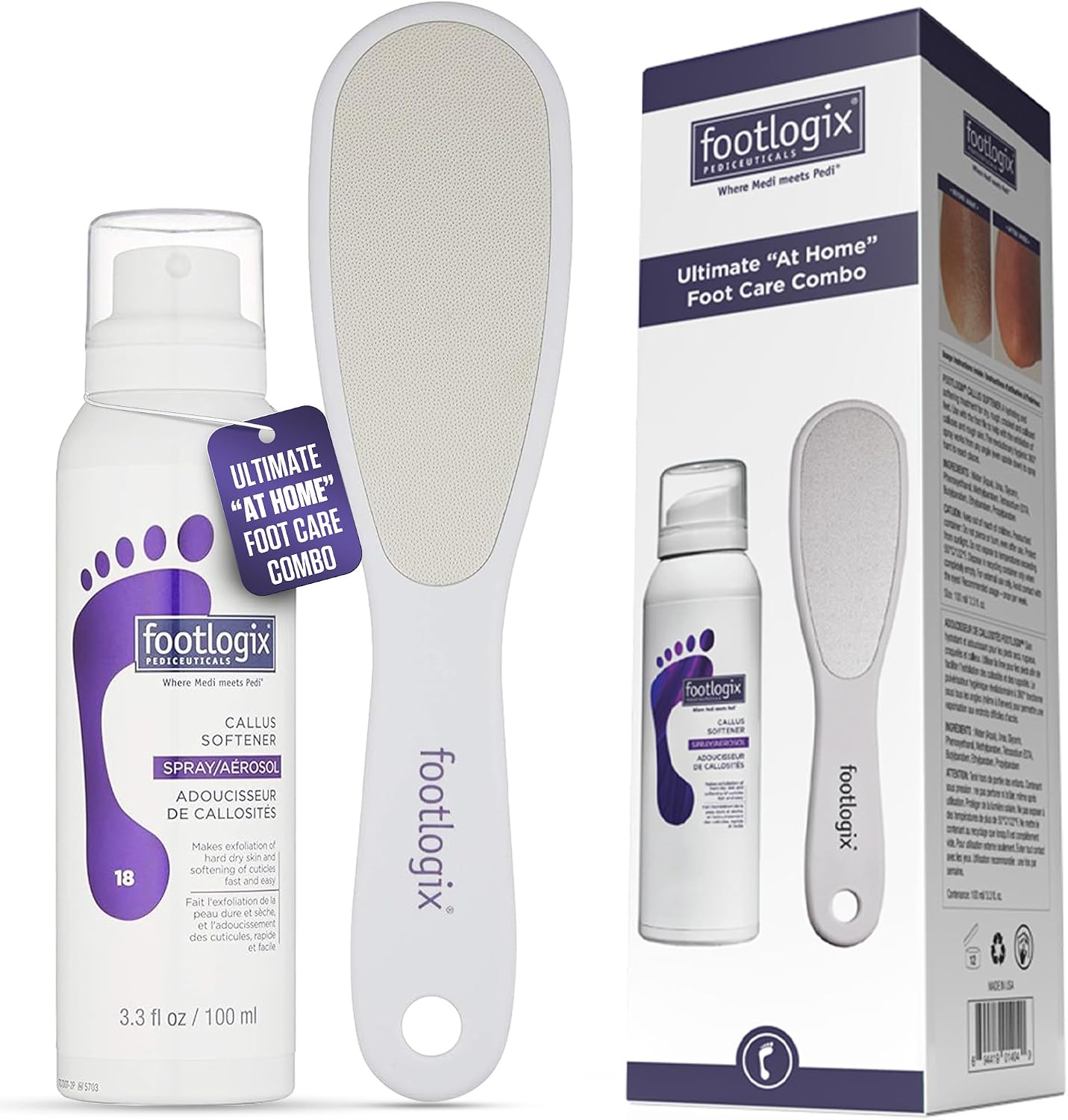Footlogix Callus Softener & Foot File Combo