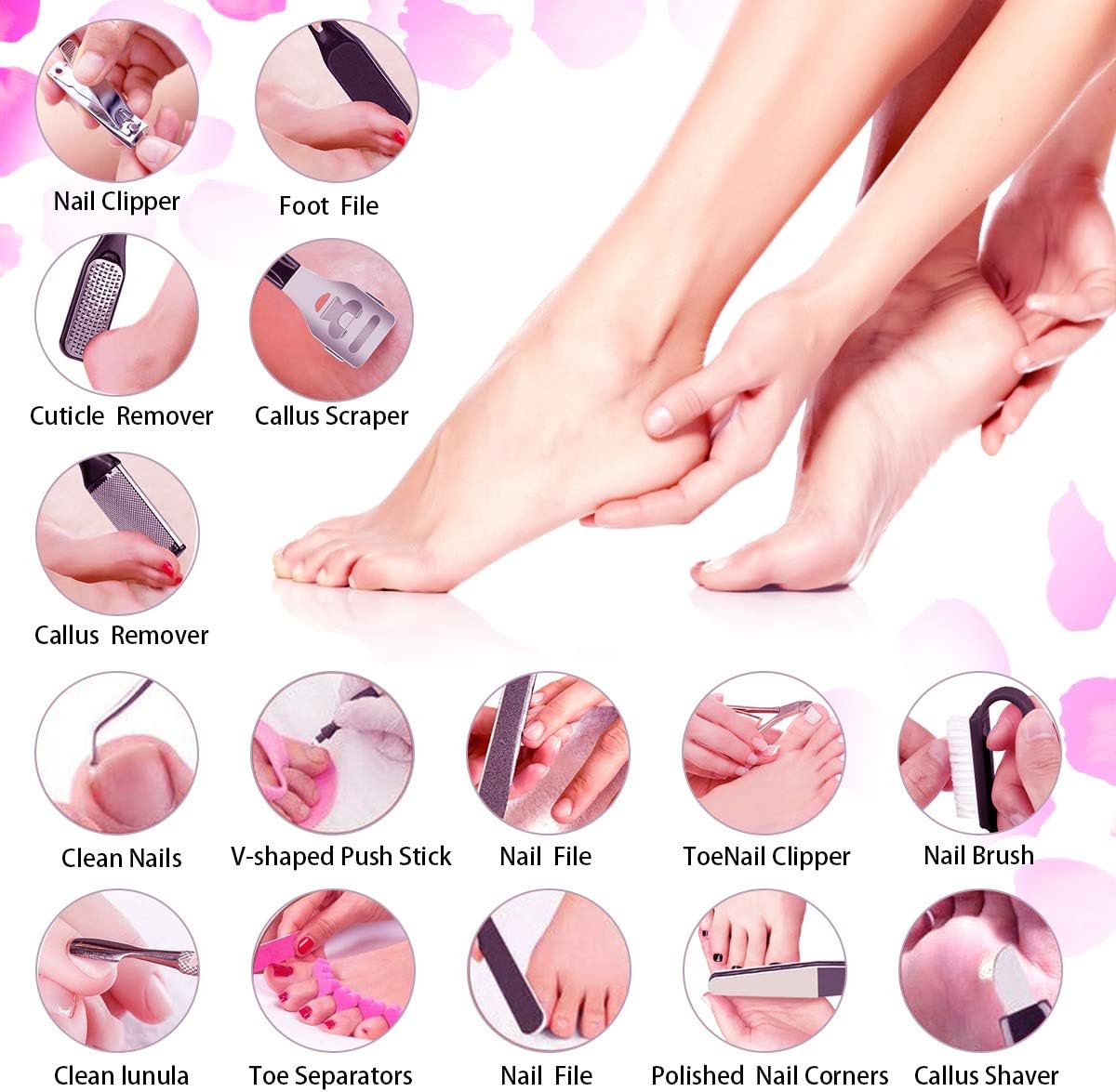 Annteneo 30-In-1 Pedicure Kit