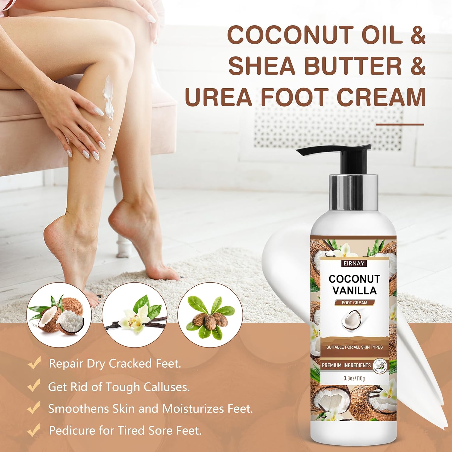Highlights the functional design of the callus remover or the texture/formula details of the set.