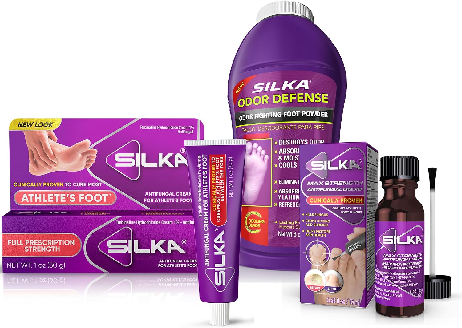 Overall product identification, bundle composition, and shelf appeal.